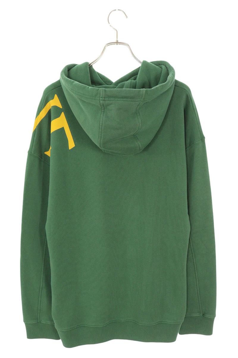 LOEWE 25SS Logo Print Hoodie Green Size L