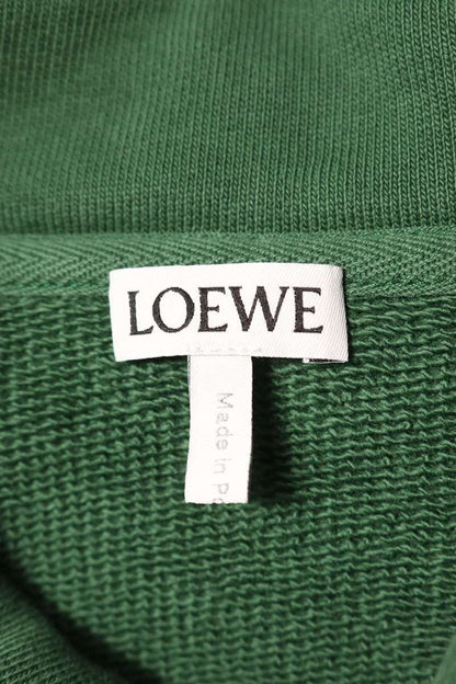 LOEWE 25SS Logo Print Hoodie Green Size L