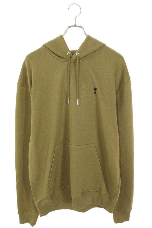 AMI 25AW Embroidered Pullover Hoodie Green Size XXL