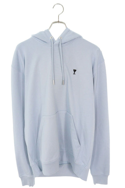 AMI 25AW Embroidered Pullover Hoodie Blue Size L