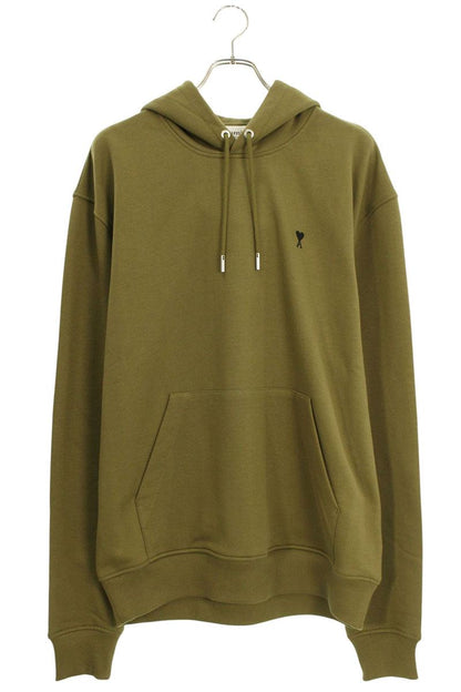 AMI 25AW Embroidered Pullover Hoodie Green Size XL