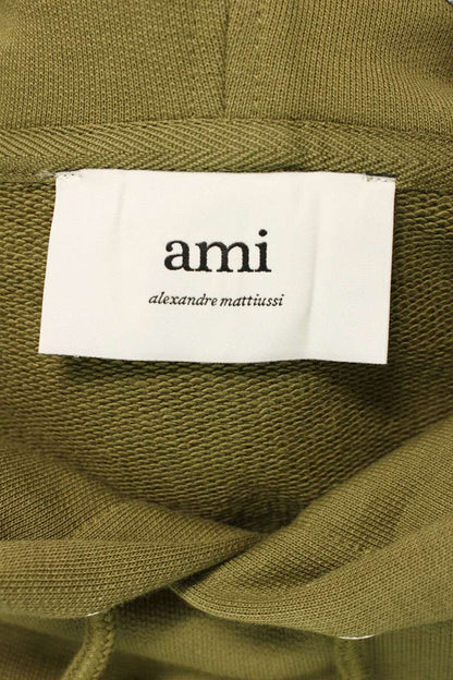 AMI 25AW Embroidered Pullover Hoodie Green Size XL