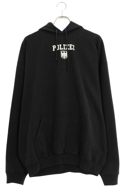 Vetements 25AW POLIZEI OVERSIZED Hoodie Black Size S