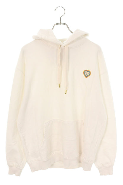CASABLANCA Patch Pullover Hoodie White Size L