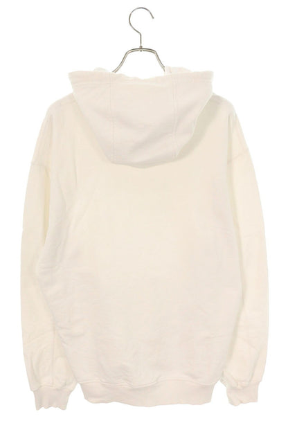 CASABLANCA Patch Pullover Hoodie White Size L