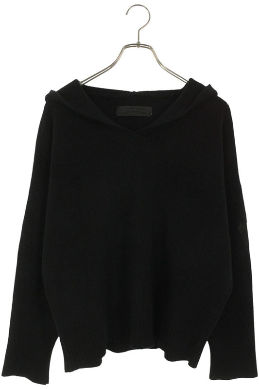 Chrome Hearts Pony Hair Cross Patch Cashmere Black Size XSM
