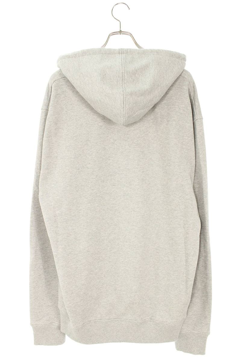 AMI 25AW Embroidered Pullover Hoodie Gray Size XXL