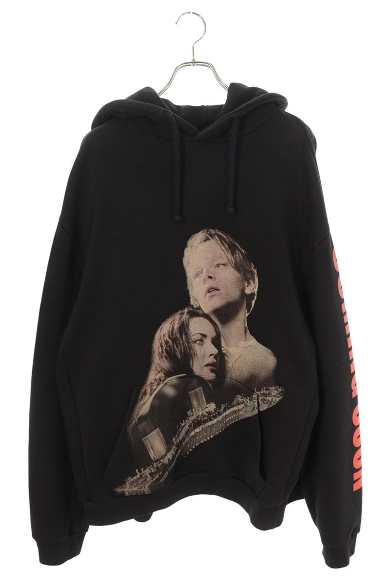 VETEMENTS Oversized Movie Photo Hoodie Black Size S