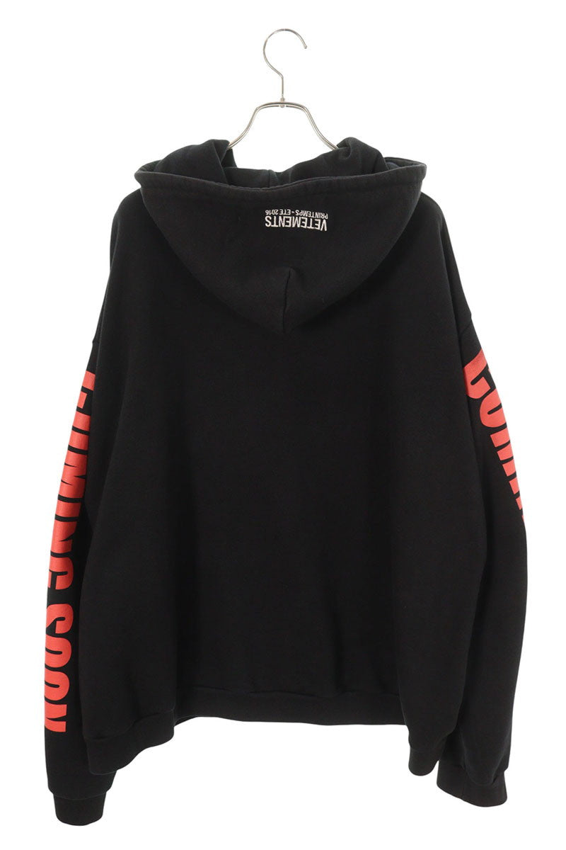 VETEMENTS Oversized Movie Photo Hoodie Black Size S