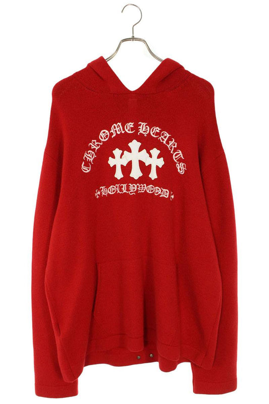 Chrome Hearts SAILIN ON HD PLVR CHSMR Cem Cross Red Size XL