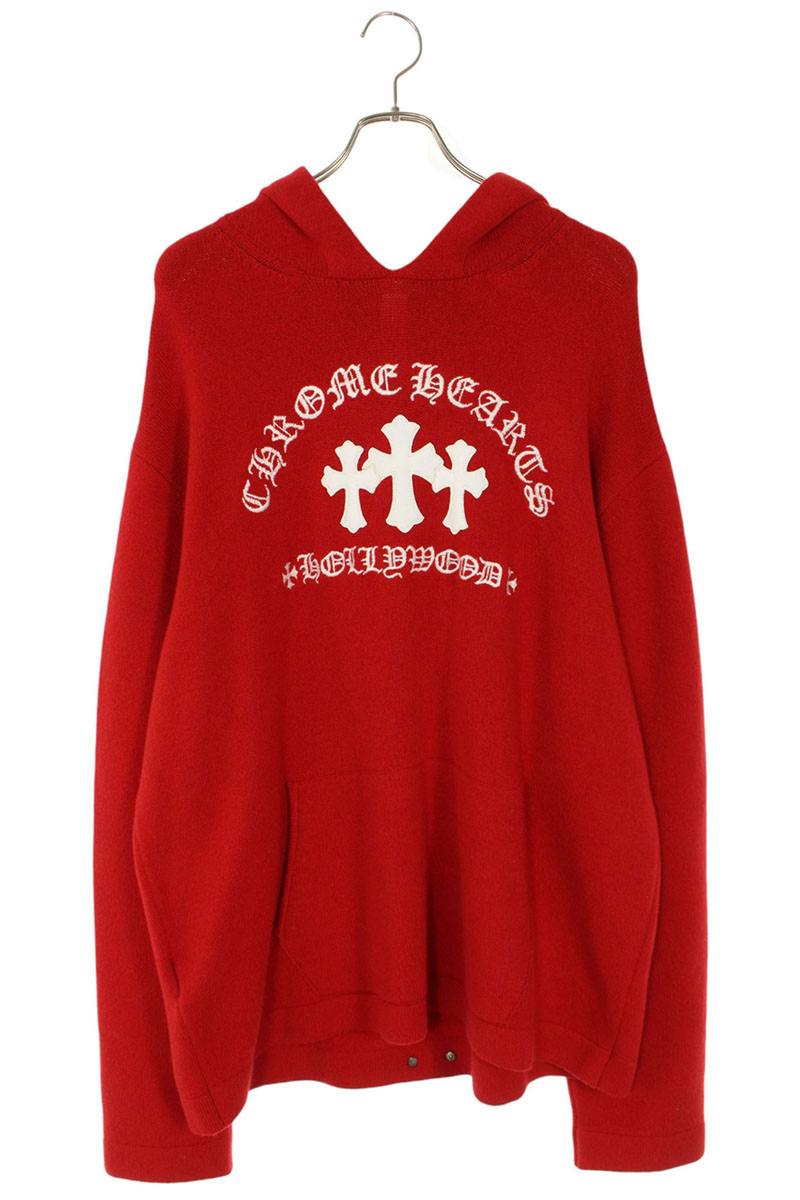 Chrome Hearts SAILIN ON HD PLVR CHSMR Cem Cross Red Size XL