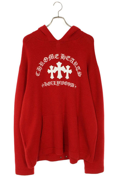 Chrome Hearts SAILIN ON HD PLVR CHSMR Cem Cross Red Size XL