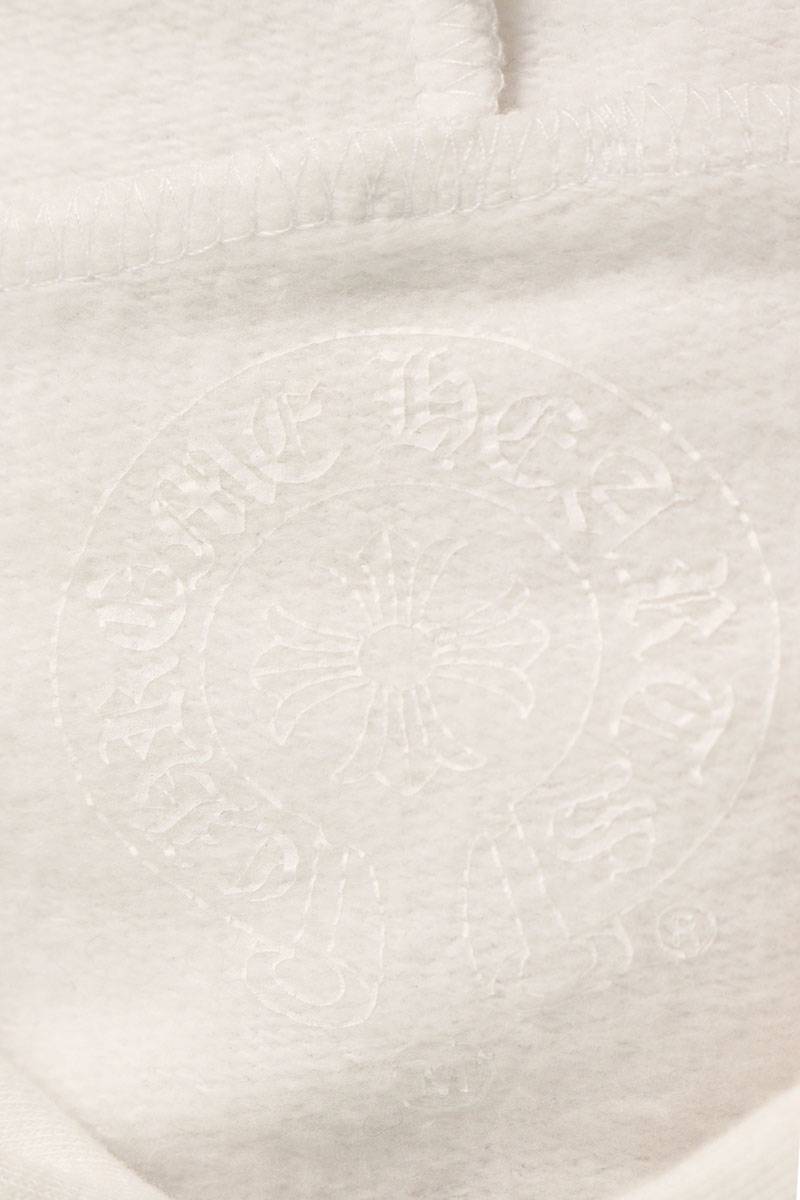 Chrome Hearts BELLA HD ZIP LNG BELLA Embroidered Hoodie White Size M