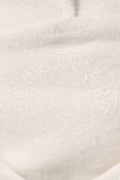 Chrome Hearts BELLA HD ZIP LNG BELLA Embroidered Hoodie White Size M