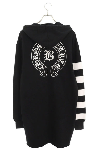 Chrome Hearts BELLA HD ZIP LNG BELLA Embroidered Up Hoodie Black Size S