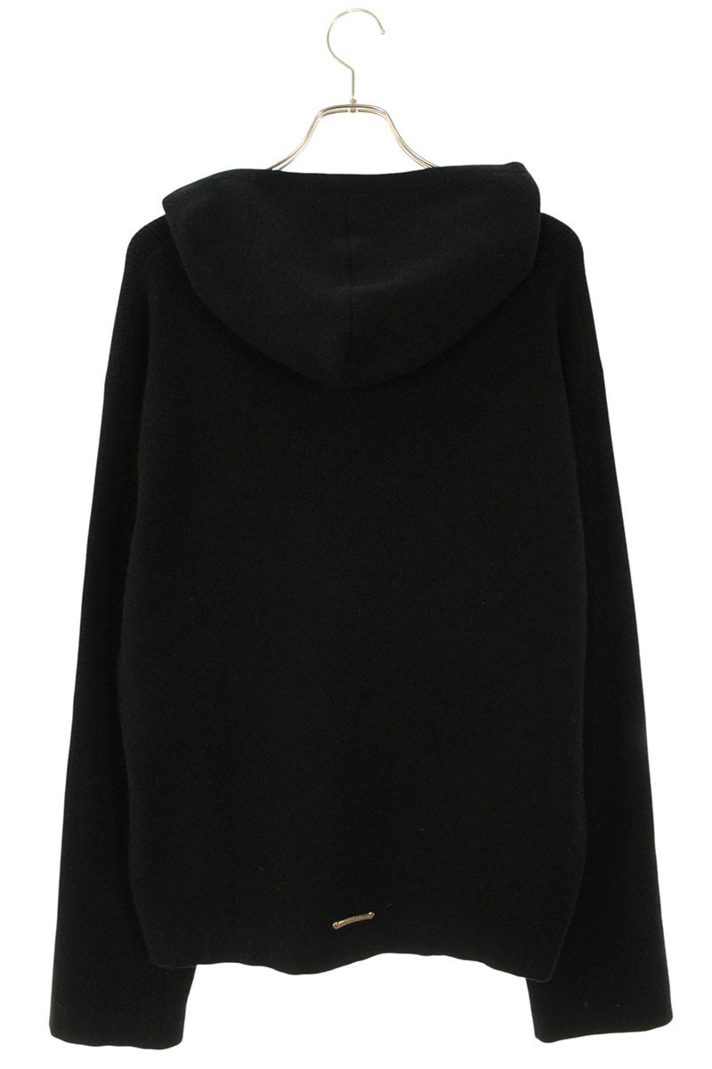 Chrome Hearts Black Cashmere Vine Dagger Knit Hoodie Size L
