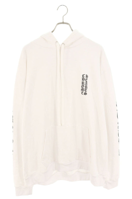 Chrome Hearts SWTSHRT PLV Logo Print Pullover Hoodie White x Black Size XL