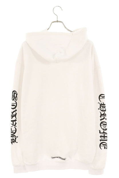 Chrome Hearts SWTSHRT PLV Logo Print Pullover Hoodie White x Black Size XL