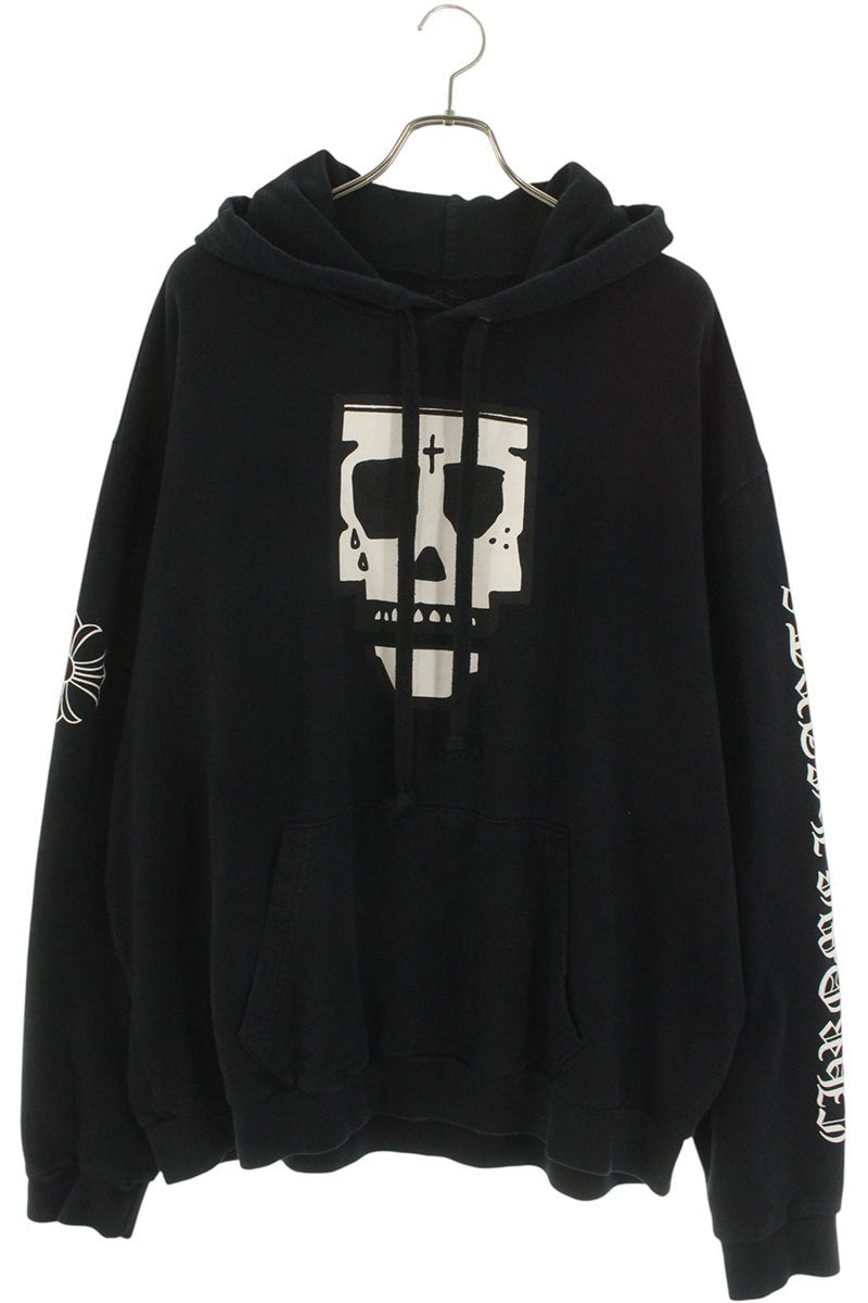 Chrome Hearts MONKPUNK HD PLVR PURPLEHAUS Logo Print Pullover Hoodie Size XXXL