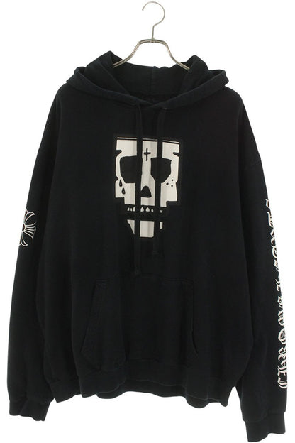 Chrome Hearts MONKPUNK HD PLVR PURPLEHAUS Logo Print Pullover Hoodie Size XXXL