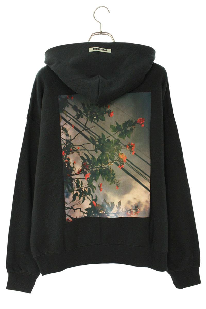 FOG ESSENTIALS Back Photo Print Hoodie Black Size S