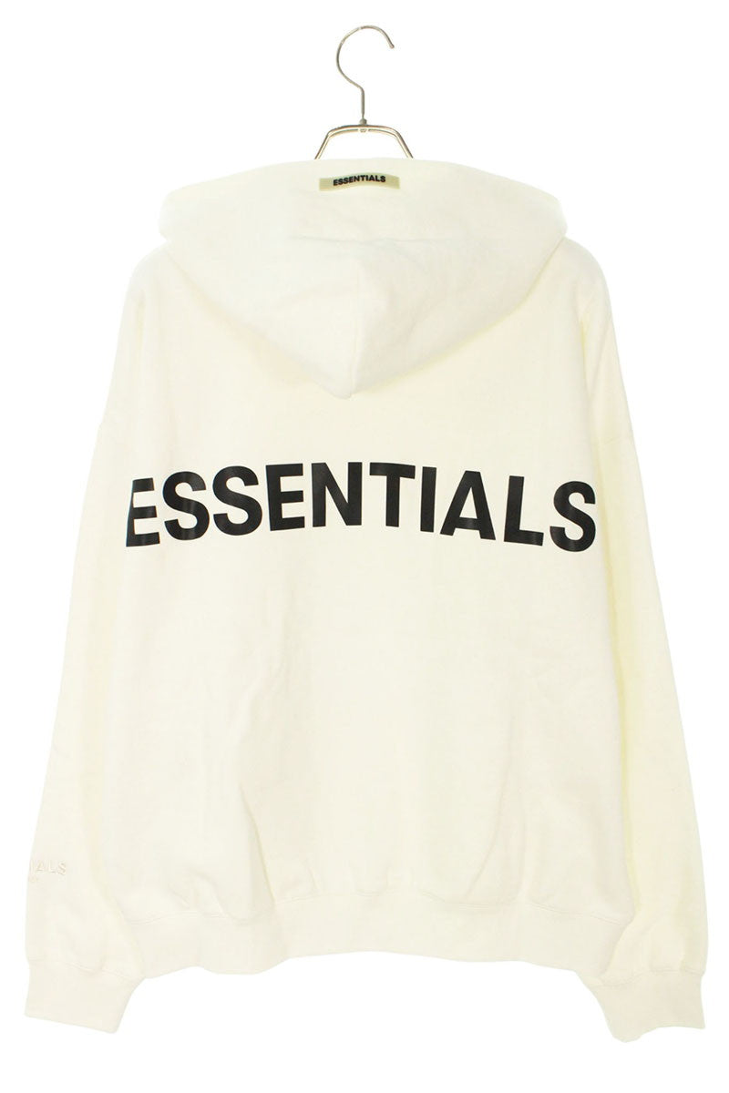 FOG Back Logo Print Hoodie White Size M