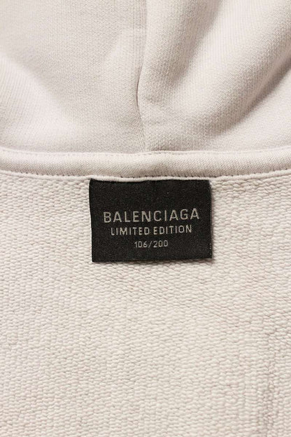 Balenciaga BFRND Zip Hoodie White Size L