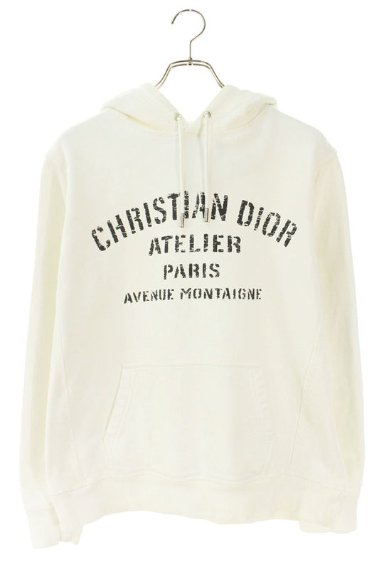 DIOR Atelier Cotton Hoodie White Size L