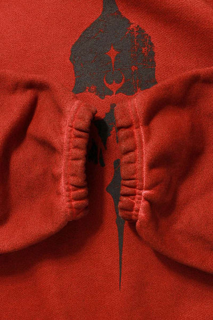 THUG CLUB Peace Stud Hoodie Red Size XL