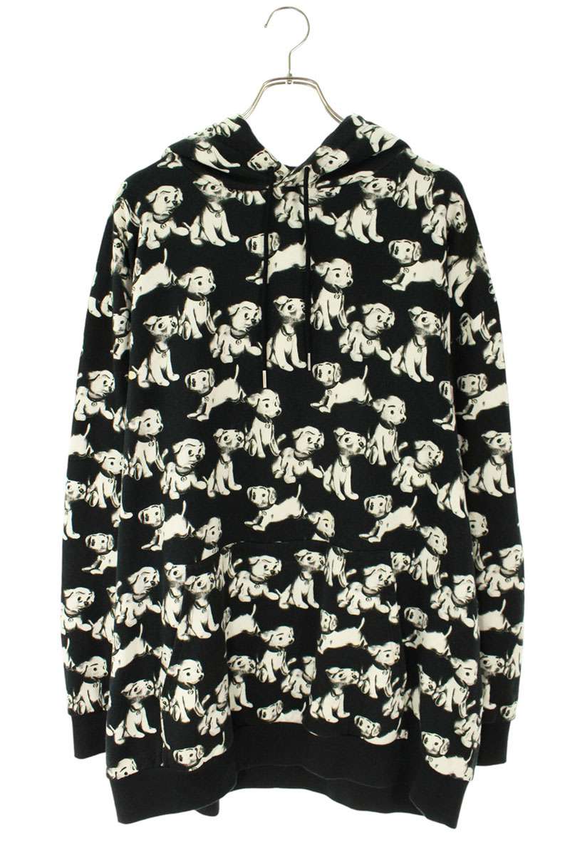 CELINE Artist Collab All-Over Print Hoodie Black Size M