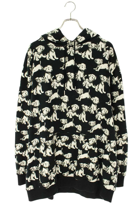 CELINE Artist Collab All-Over Print Hoodie Black Size M
