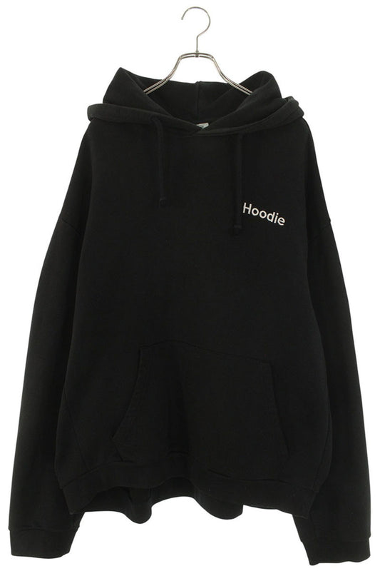 VETEMENTS 16SS Lettering Embroidered Oversized Hoodie Size L