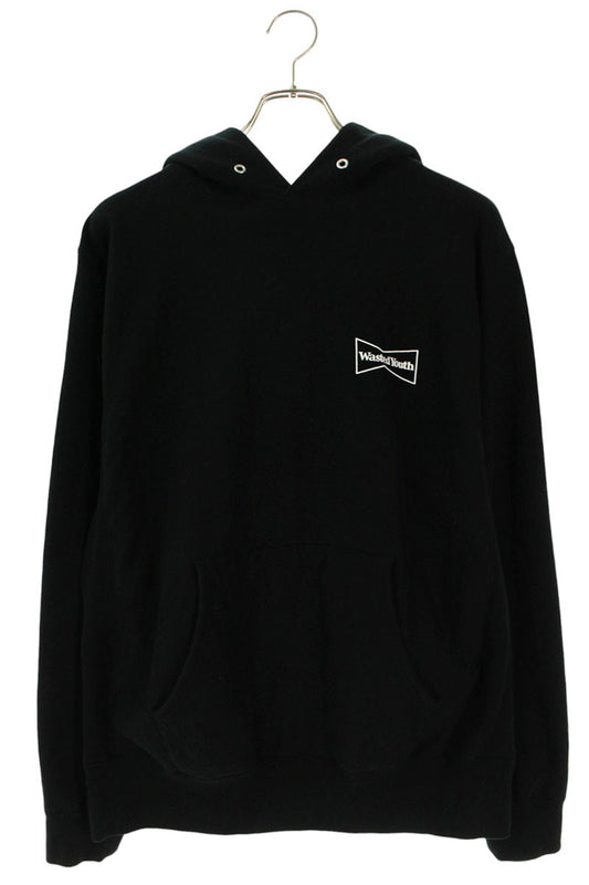 WASTED YOUTH Cotton Pullover Hoodie Black Size L