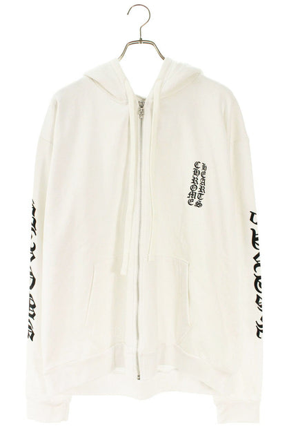 Chrome Hearts SWTSHRT HD ZIP Sleeve Logo Print Hoodie Size L
