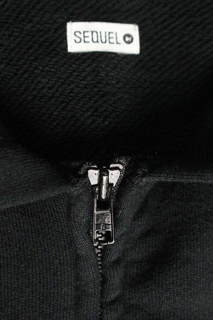 SEQUEL 24SS WEEKEND Logo Print Zip Hoodie Black Size S