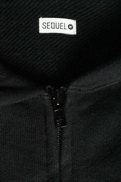 SEQUEL 24SS WEEKEND Logo Print Zip Hoodie Black Size XL