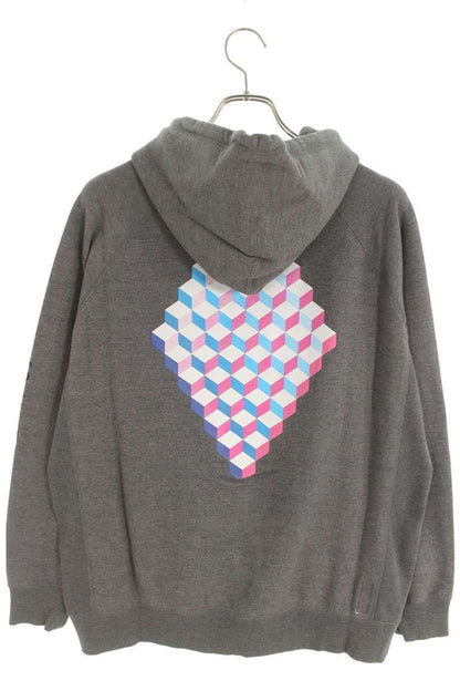 SEQUEL 24SS WEEKEND Logo Print Zip Hoodie Gray Size S