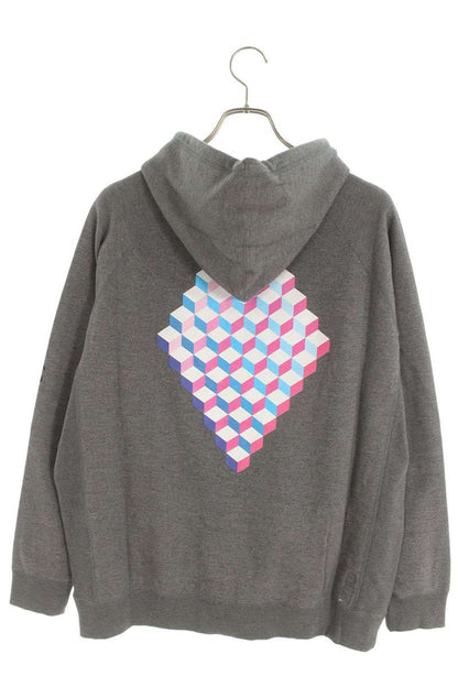 SEQUEL 24SS WEEKEND Logo Print Zip Hoodie Gray Size M