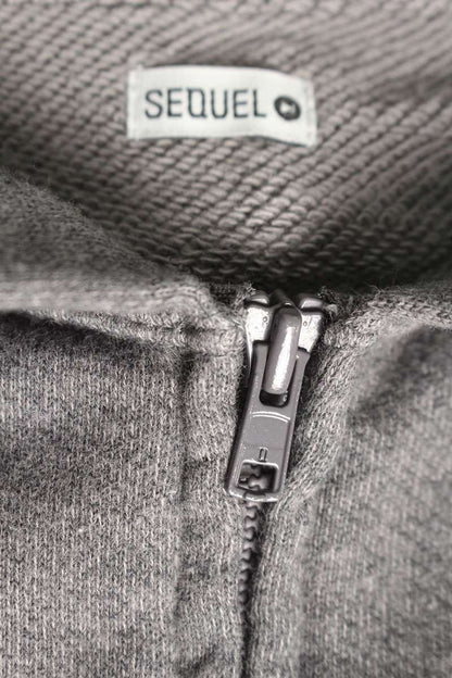 SEQUEL 24SS WEEKEND Logo Print Zip Hoodie Gray Size M