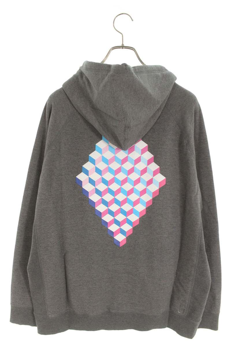 SEQUEL 24SS WEEKEND Logo Print Zip Hoodie Gray Size L