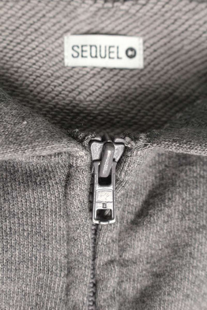 SEQUEL 24SS WEEKEND Logo Print Zip Hoodie Gray Size L