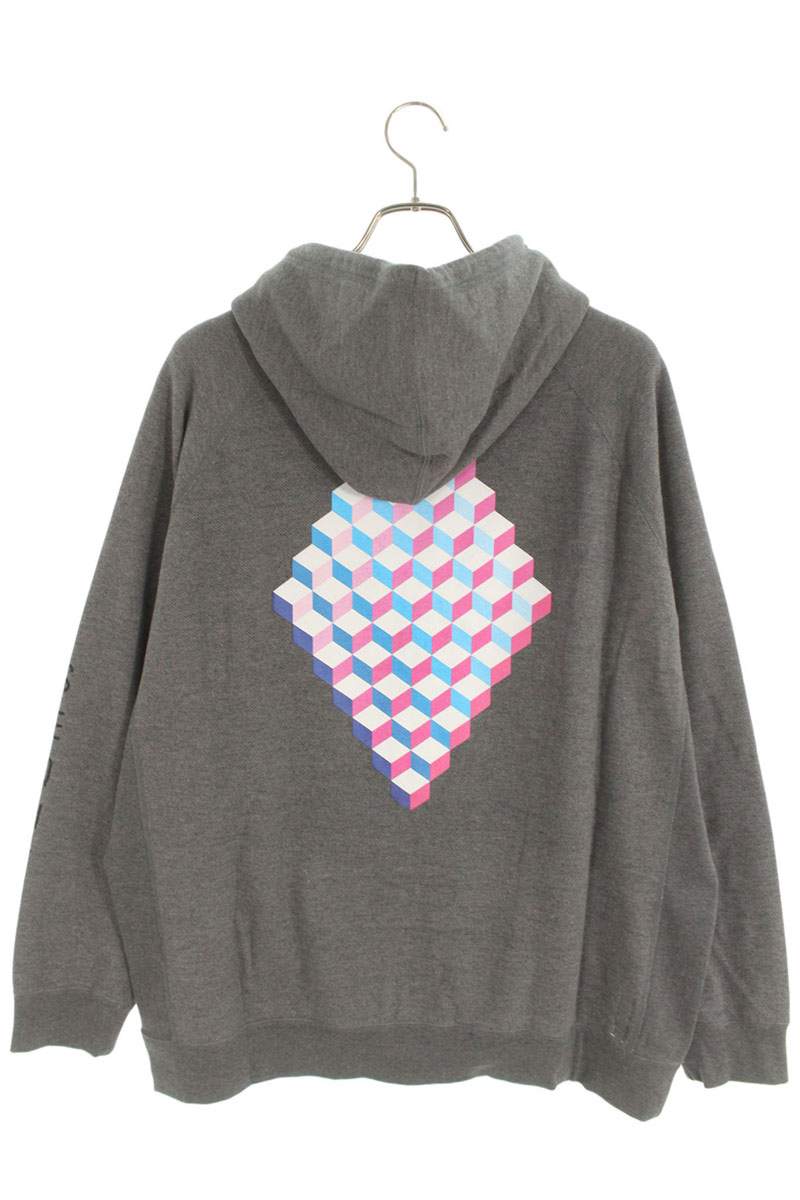 SEQUEL 24SS WEEKEND Logo Print Zip Hoodie Gray Size XL