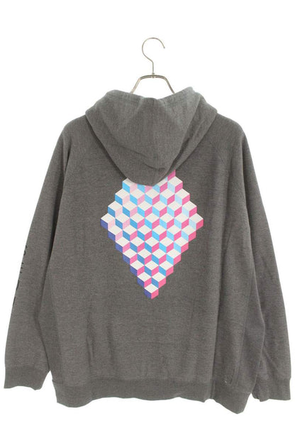 SEQUEL 24SS WEEKEND Logo Print Zip Hoodie Gray Size XL