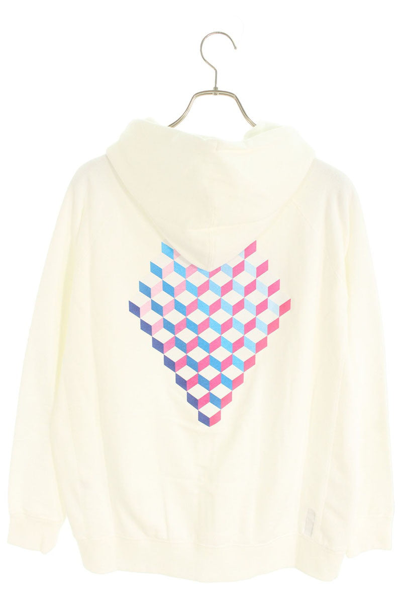 SEQUEL 24SS WEEKEND Logo Print Zip Hoodie White Size S