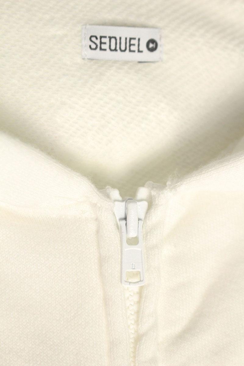 SEQUEL 24SS WEEKEND Logo Print Zip Hoodie White Size S