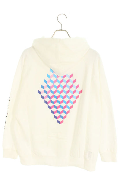 SEQUEL 24SS WEEKEND Logo Print Zip Hoodie White Size M
