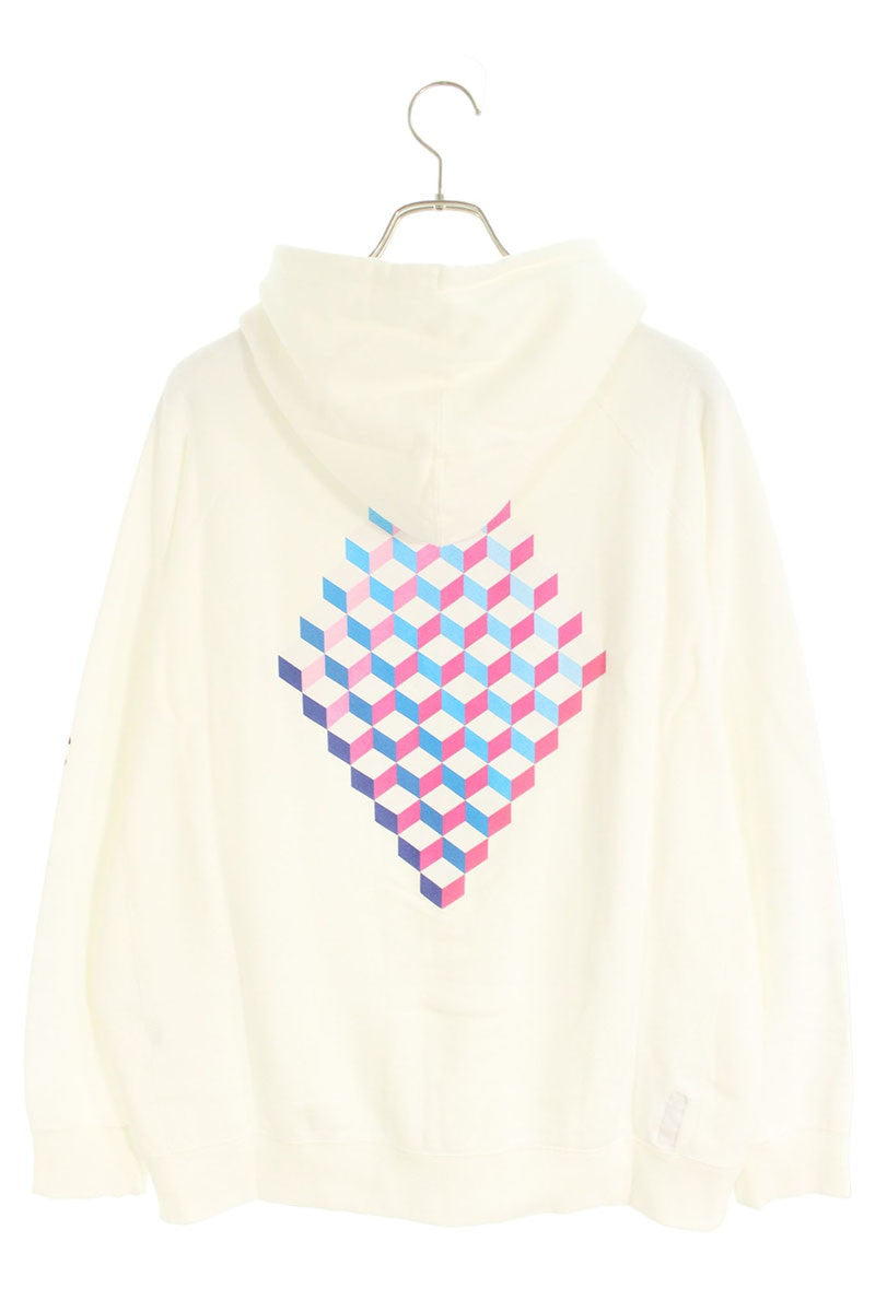 SEQUEL 24SS WEEKEND Logo Print Zip Hoodie White Size L