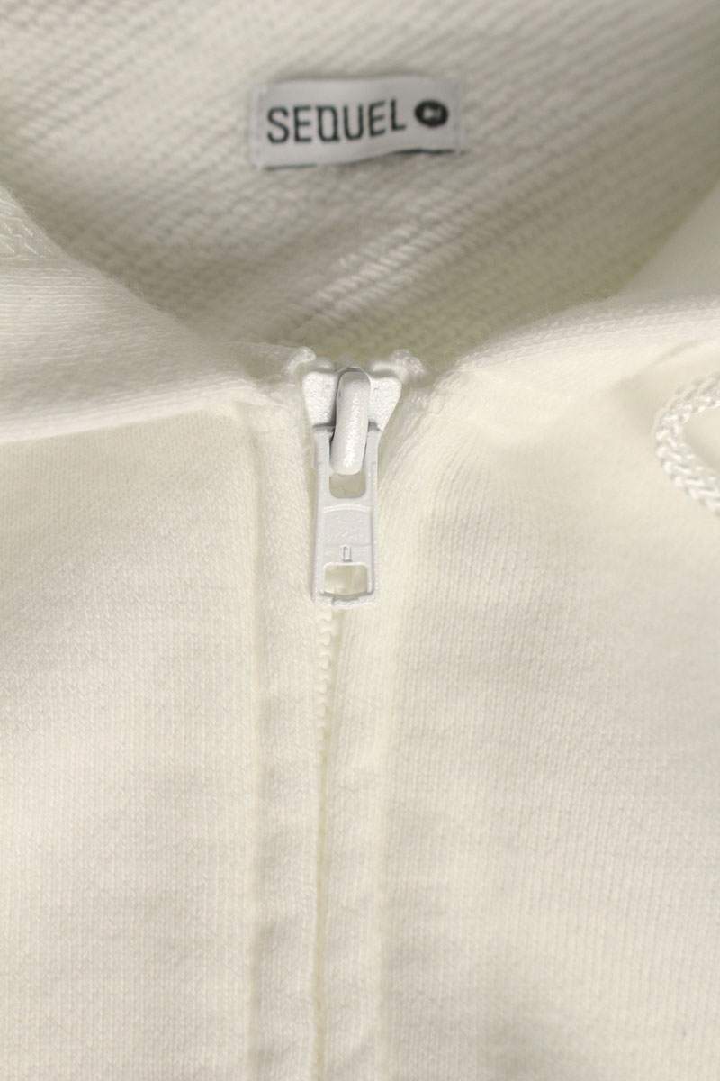 SEQUEL 24SS WEEKEND Logo Print Zip Hoodie White Size L
