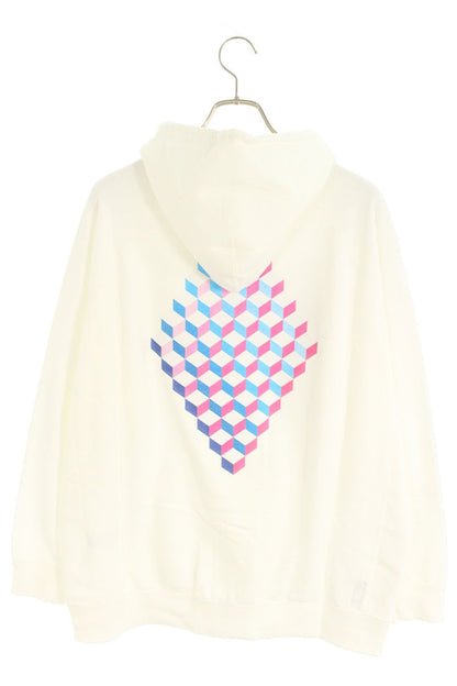 SEQUEL 24SS WEEKEND Logo Print Zip Hoodie White Size XL