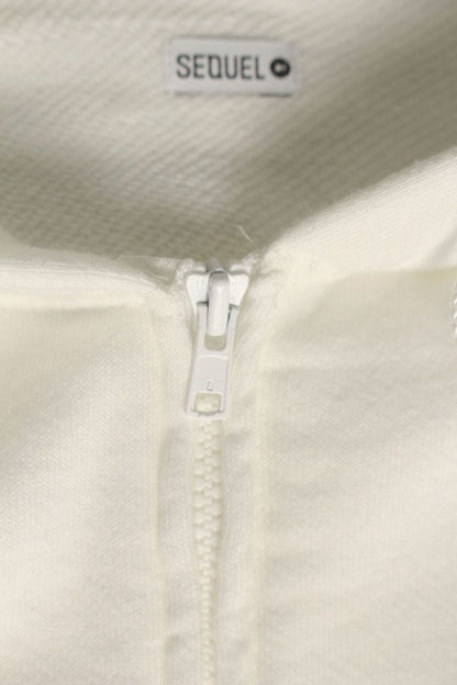 SEQUEL 24SS WEEKEND Logo Print Zip Hoodie White Size XL